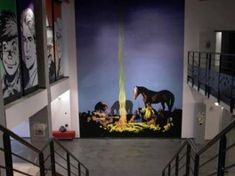 La fresque centrale du défunt Musée Jijé à Bruxelles ... La fresque centrale du défunt Musée Jijé à Bruxelles ...