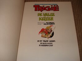 Inside cover in book Inside cover in book