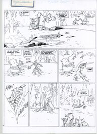 Encrage sur papier 80 grammes. Les textes sont collés dans les bulles Encrage sur papier 80 grammes. Les textes sont collés dans les bulles