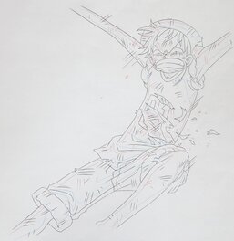 Eiichiro Oda - Monkey D. Luffy - Original art