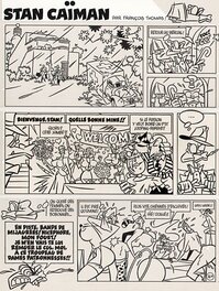 François Thomas - Stan Caïman #2 : Stan Caïman est épatant p.16 - Planche originale