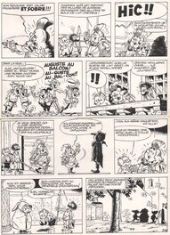 Marcel Remacle - Le Vieux Nick er Barbe Noire"Sa majesté se rebiffe" - Planche originale