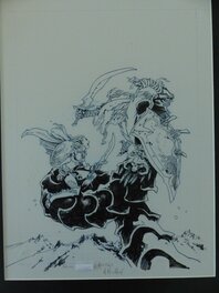 Adrien Floch - Couverture T4 "L'ombre de Khengis " - Original Cover