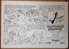 Gérard Lauzier - BICENTENAIRE SCHWEPPES - Planche publicitaire - Original art