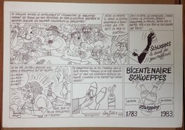 Gérard Lauzier - BICENTENAIRE SCHWEPPES - Planche publicitaire - Œuvre originale