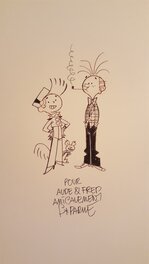 Dédicace de Parme dans Panique en Atlantique (une aventure de Spirou et Fantasio par..)