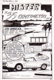 Luigi Piccatto - Mister 35 centimetri, planche titre - Scandali n° 11 (Editrice Squalo) - Comic Strip