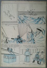 MiTacq - Tam Tam fait la guerre - un "pseudo Tintin" - Planche originale