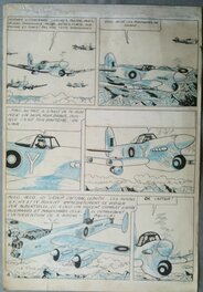 MiTacq - Tam Tam fait la guerre - un "pseudo Tintin" - Planche originale