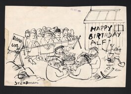 Ralph Steadman - Happy Birthday Alf - Original Illustration