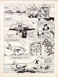 Albert Weinberg - Dan Cooper - planche 45 de l'épisode "Programme F-18" - Comic Strip