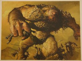 Mark Zug - Mark Zug - MTG - Impelled Giant - Illustration originale