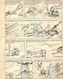 René Pellos - Petipon aviateur - Planche originale