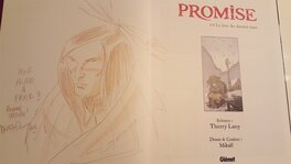 Dédicace de Mikael dans Promise tome 1