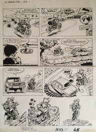 Jean-Claude Fournier - Fournier, Spirou n°20, Le Faiseur d’Or, Planche 42, 1969. - Planche originale