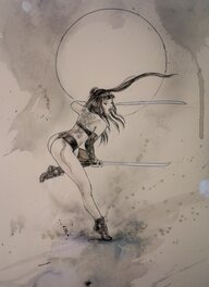 Luis Royo - Soum - Dance Serie 10 - Illustration originale