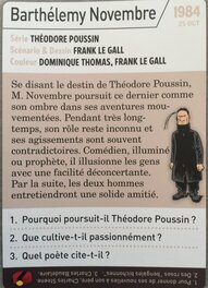 Carte de présentation du personnage de Monsieur Novembre dans " Spirou " n°3859, verso.