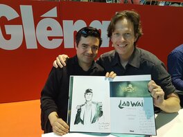 Besse et Alcante pour leur bd Laowai Besse et Alcante pour leur bd Laowai