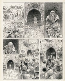 Enki Bilal - Le vaisseau de pierre - Planche originale