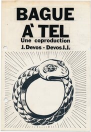 Jacques Devos - Mini-Récit 232, "Bague à tel", couverture. - Original Cover