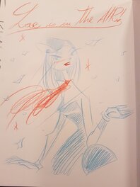 Dédicace de Lapone dans Greenwich village tome 1