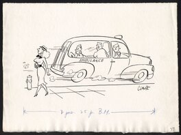 Claude Smith - Ambulance - Original Illustration