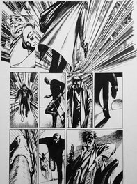 David Lloyd - Aliens Glass Corridor pg19 - Original art