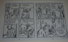 Jean-Philippe Peyraud - Grain de beauté - tome 3 (pages 8 et 9) - Planche originale