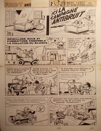 Francis - Marc Lebut et son Voisin, « Ford T antipollution », planche 1, 1972. - Comic Strip