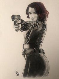 Diego Septiembre - Black Widow - Scarlett Johansson - Original Illustration