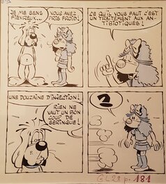 Henri Dufranne - Planche de Gai-Luron - Comic Strip