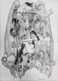 Manuel Sanjulián - Vampirella - Illustration originale