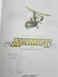Dédicace de Lupano dans Azimut tome 1 Dédicace de Lupano dans Azimut tome 1
