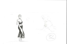 Pencil sketch on the back Pencil sketch on the back