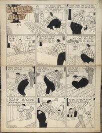 Frank King - GASOLINE ALLEY - Une sunday de 1944 - Planche originale