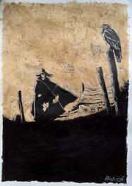 Christophe Chabouté - 2018 - La Belette come back, hommage à Comès - Illustration originale