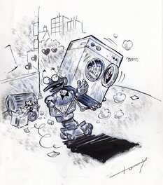 Tony Fernandez - Robert le Robot - Planche originale