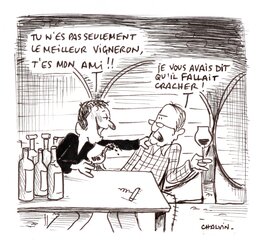 Marc Chalvin - Vigneron(D) - Illustration originale