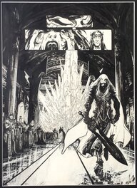 Robin Recht - Elric T2 scène finale - Planche originale