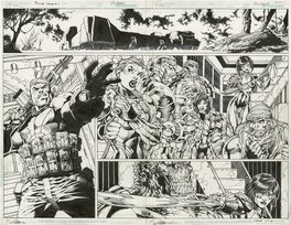 Jim Lee - Suicide squad rebirth par Jim Lee - Planche originale