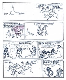 Raoul Cauvin - Story-Board Tuniques bleues - Planche originale