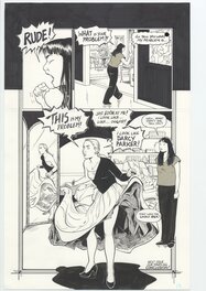 Terry Moore - Strangers in Paradise Vol.3 #11 p 19 (cliffhanger) - Planche originale