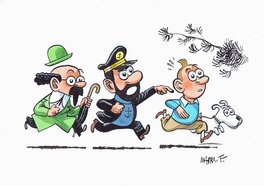 Manel Fontdevila - Fontdevila: TINTIN - Illustration originale