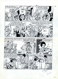 Renaud - 1978 - Myrtille, Vidpoche et Cabochar, "La chasse au stradivarius" - Planche originale