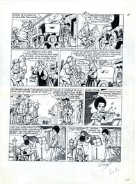 Planche originale - 1978 - Myrtille, Vidpoche et Cabochar, "La chasse au stradivarius"