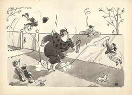 Robert Carr Dell - Cartoon - Planche originale