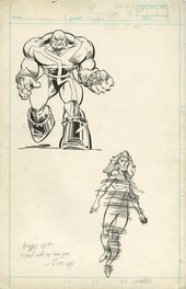 Rick Leonardi - Ohotmu Deluxe Edition #18 : Marauders Blockbuster & Riptide - Illustration originale