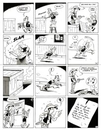 Michel Janvier - Le Ranch Maudit ,La Bonne Aventure - Série : LUCKY LUKE - Planche originale