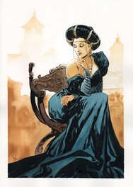 Stefano Carloni - Dame Les Savants - Original Illustration