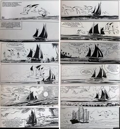 Les 12 cases panoramiques et les voiliers dans la série Les 12 cases panoramiques et les voiliers dans la série